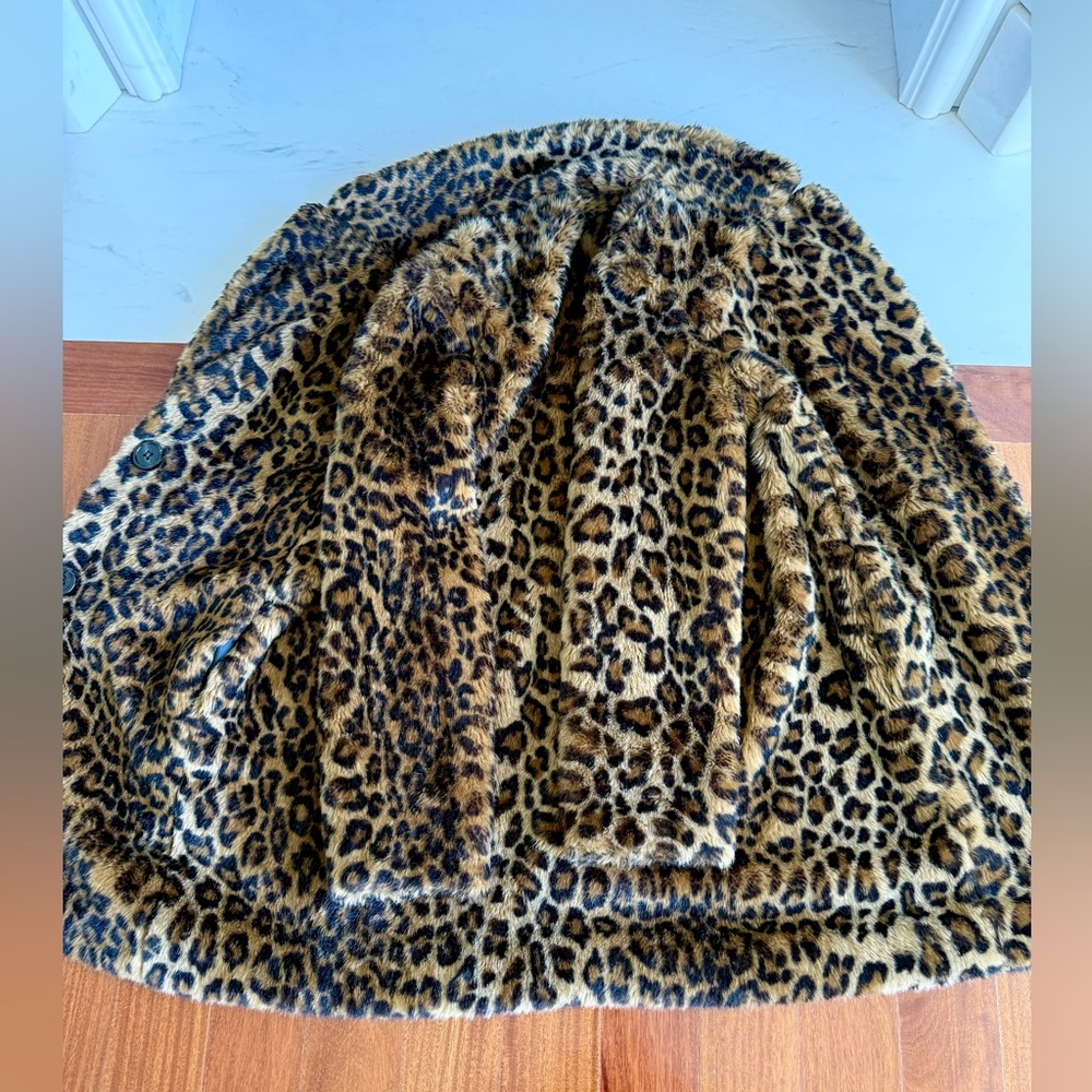ZARA π§₯ Leopard Print Teddy Coat ANIMAL PRINT Women Jacket FAUX FUR Size XS TRF - Picture 10 of 17